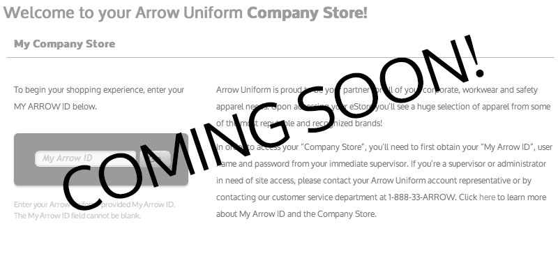 My Arrow ID coming soon!